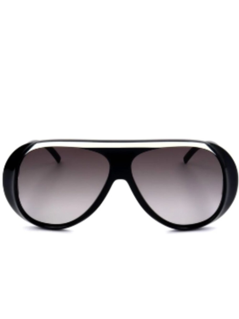 Longchamp Women Sunglass Black Frame Gray Shade Aviator NEW Original LO664S